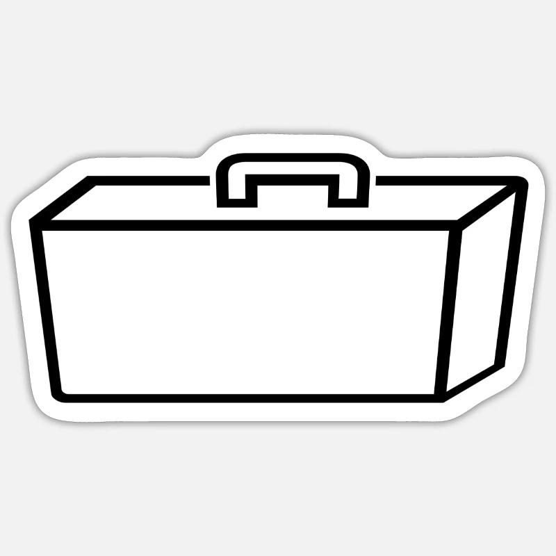 Valises - Sticker taille S (10 x 10 cm) - blanc mat