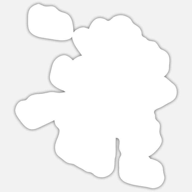 Bla bla bla - Sticker Größe S (10 x 10 cm) - Mattweiß