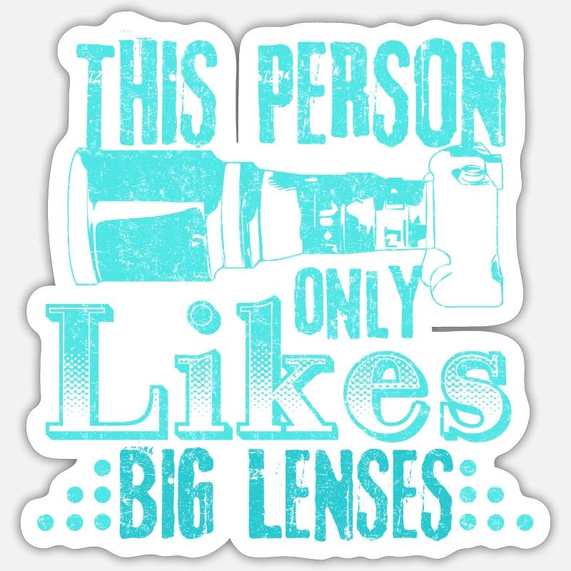 Fotograf Objektive Geschenkidee - Sticker Größe S (10 x 10 cm) - Mattweiß