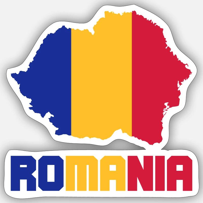 Romania - Sticker size S (10 x 10 cm) - white matte