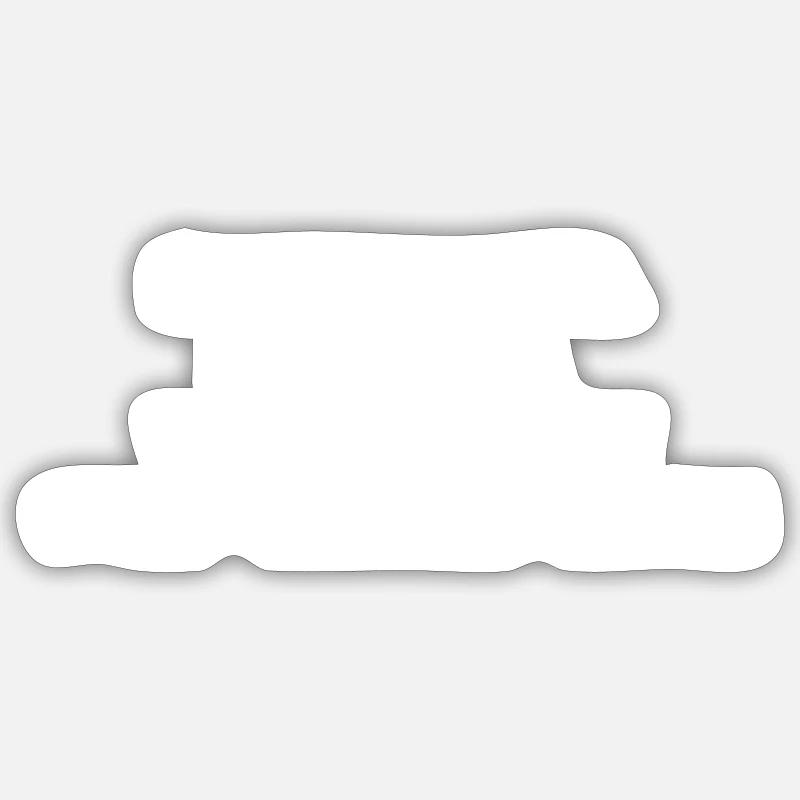 ADHD - Sticker size S (10 x 10 cm) - white matte