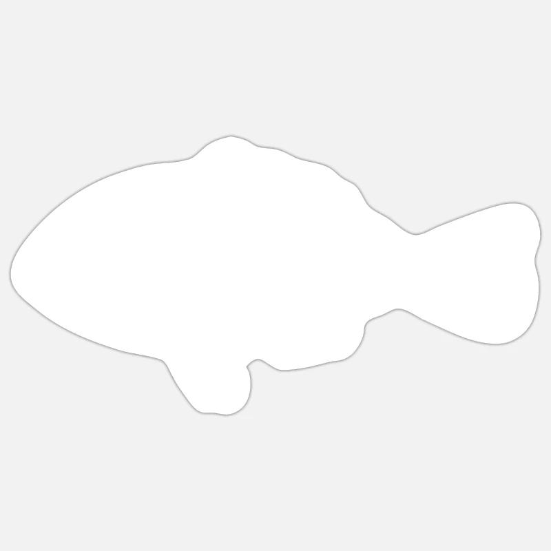 fish - Sticker size S (10 x 10 cm) - white matte
