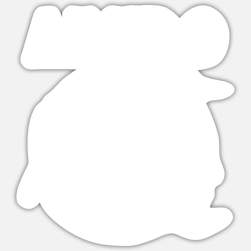 Aïkido - Sticker taille S (10 x 10 cm) - blanc mat
