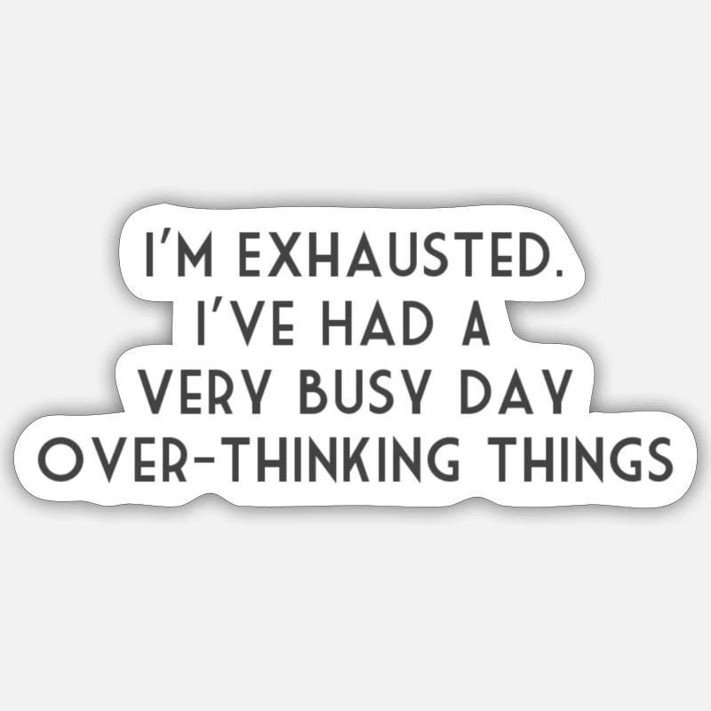 ADHD - Sticker størrelse S (10 x 10 cm) - mat hvid