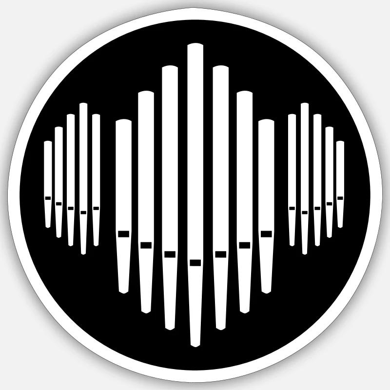 Orgel Sticker Größe S (10 x 10 cm)
