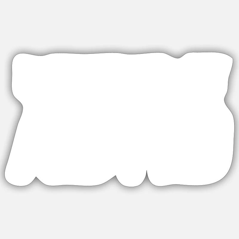 TDAH propulsé - Sticker taille S (10 x 10 cm) - blanc mat