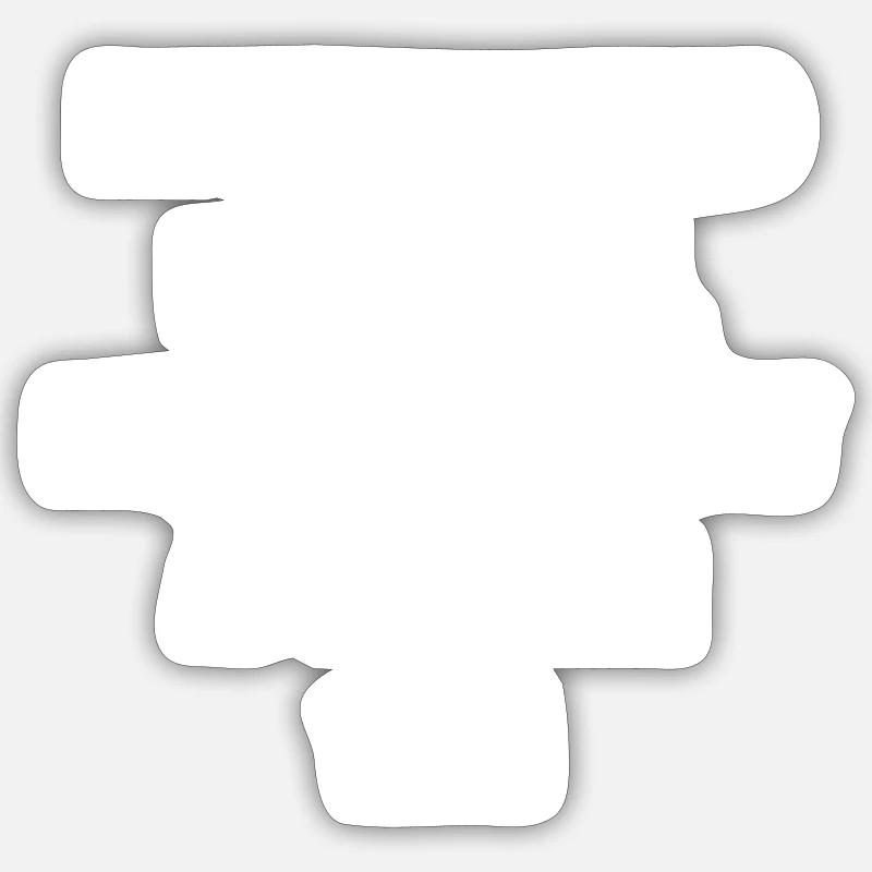 TDAH - Multitâche - Sticker taille S (10 x 10 cm) - blanc mat