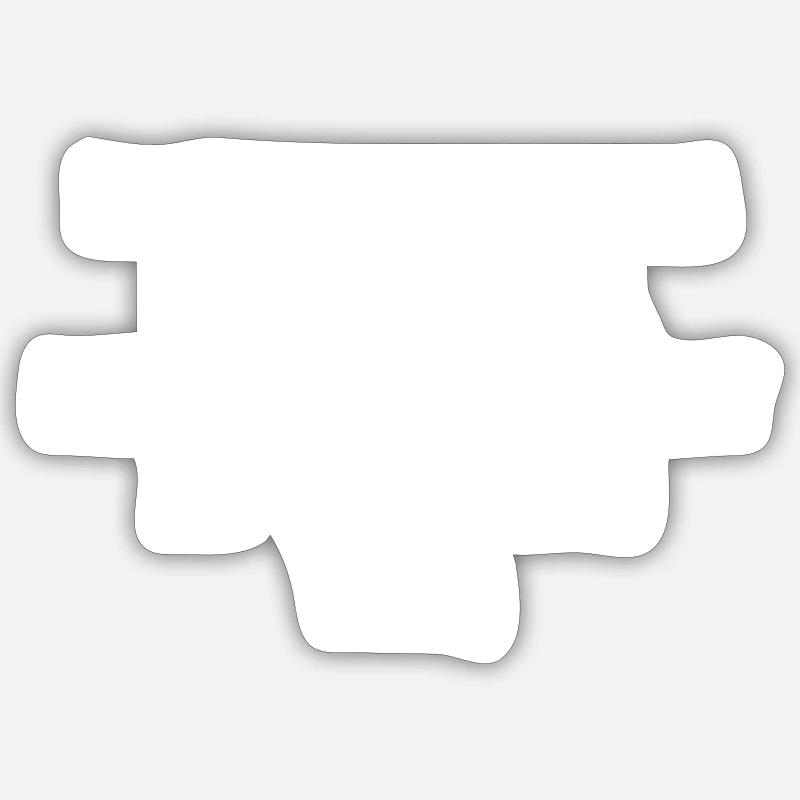 ADHS - Multitasking - Sticker Größe S (10 x 10 cm) - Mattweiß