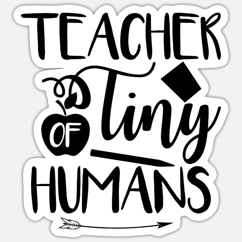 Lehrerinnen Sprüche | Lehrer Schule Beruf Geschenk Sticker Größe S (10 x 10 cm)