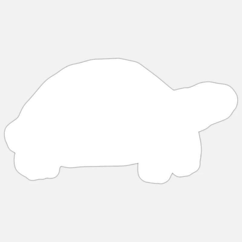 turtle - Sticker size S (10 x 10 cm) - white matte