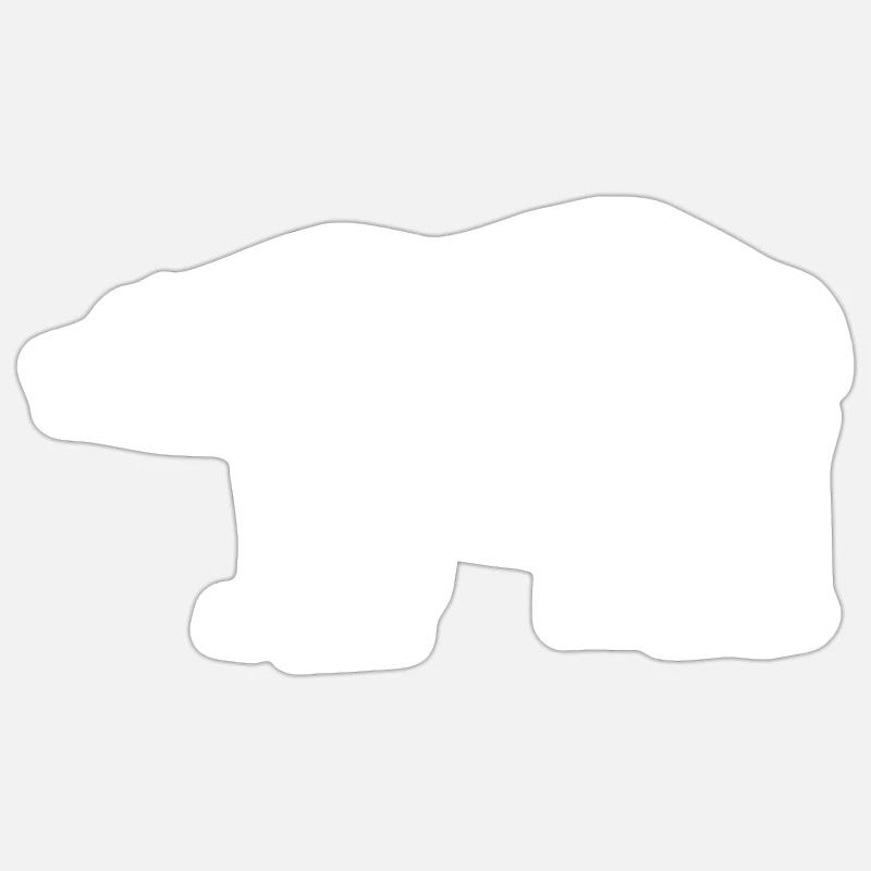 Icebear - Sticker size S (10 x 10 cm) - white matte