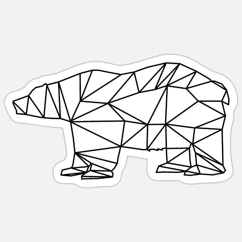 Icebear - Sticker size S (10 x 10 cm) - white matte
