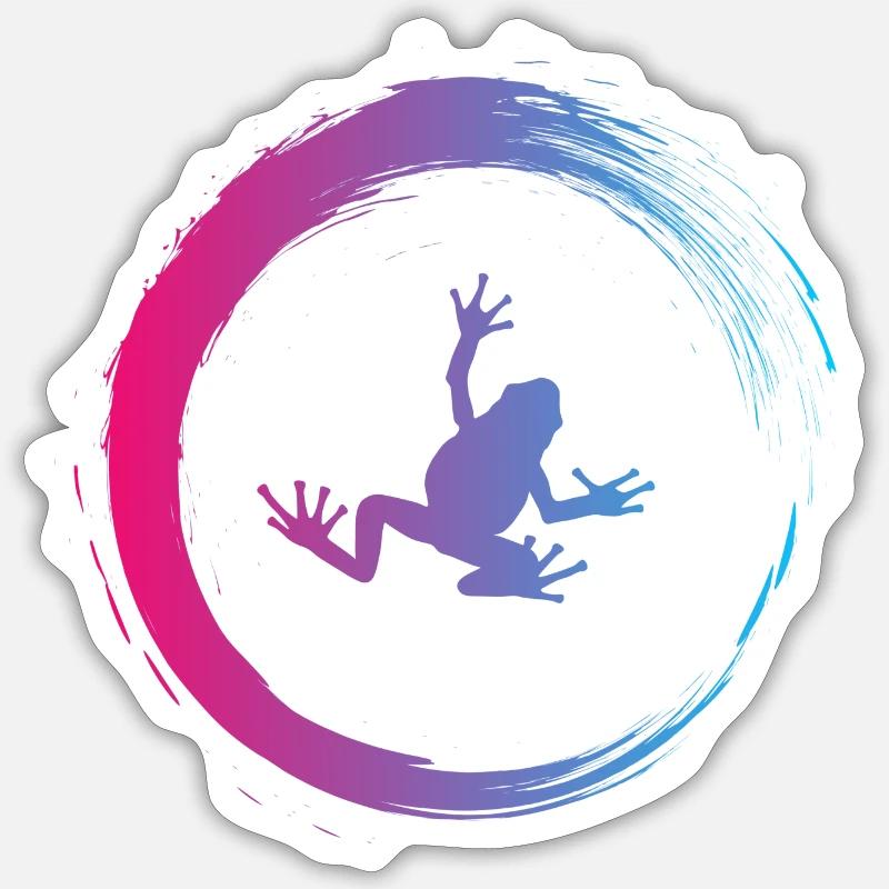 frog Sticker size S (10 x 10 cm)