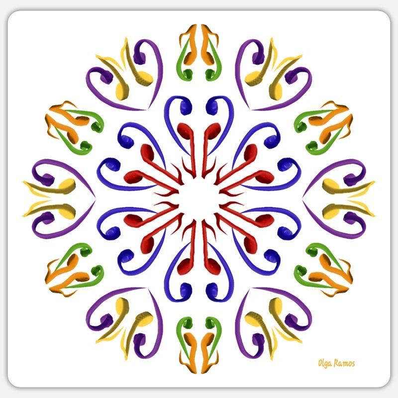 Huitièmes de code - Sticker taille S (10 x 10 cm) - blanc mat