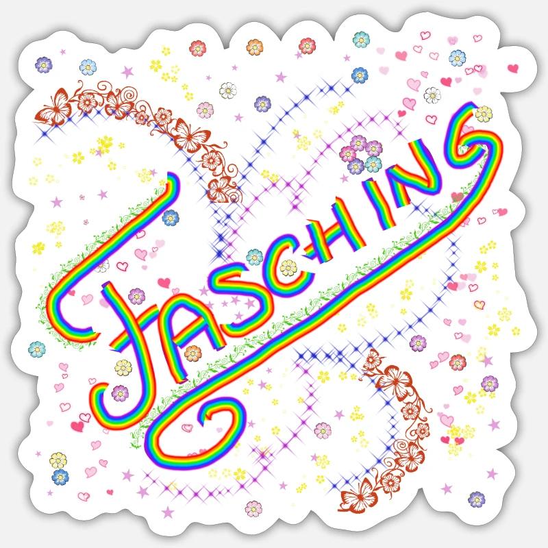 Fasching Sticker Größe S (10 x 10 cm)