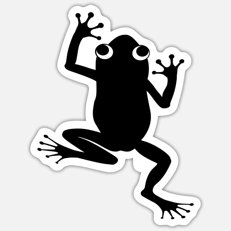 FROG - Sticker taille S (10 x 10 cm) - blanc mat