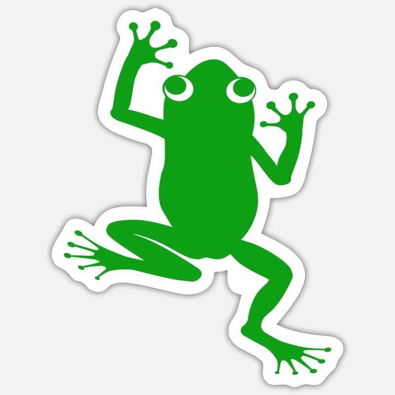FROG - Sticker taille S (10 x 10 cm) - blanc mat