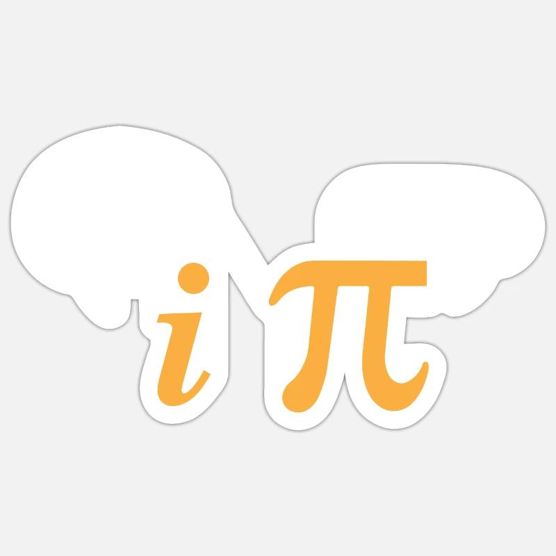 Math Symbole Be Rational Get Real Pi Nerd Geschenk Sticker Größe S (10 x 10 cm)