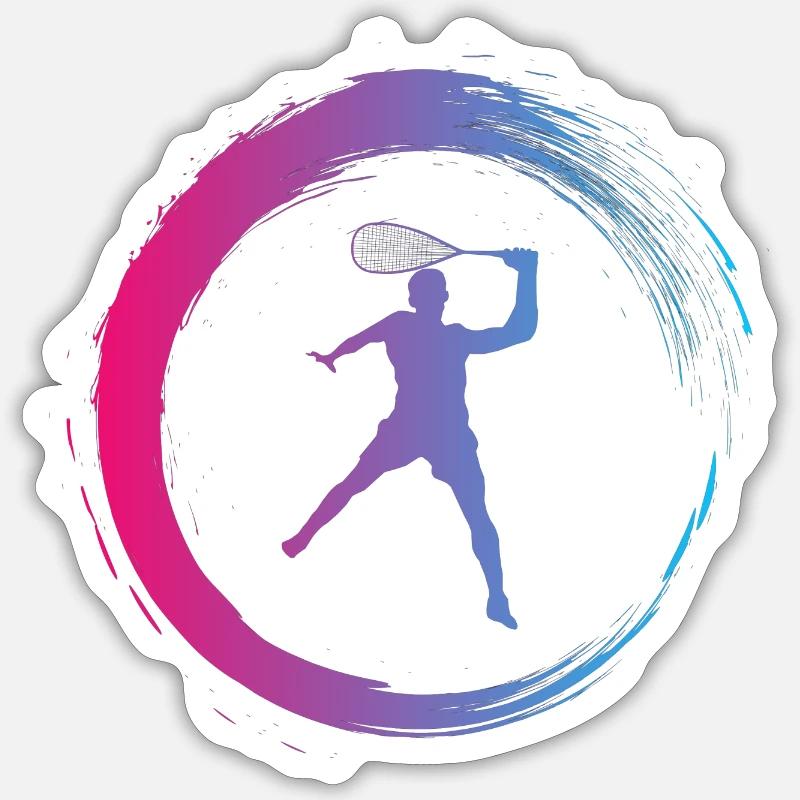 Squash - Sticker taille S (10 x 10 cm) - blanc mat