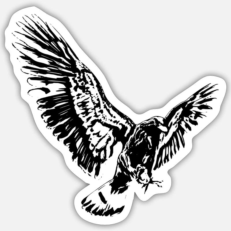 aigle - Sticker taille S (10 x 10 cm) - blanc mat