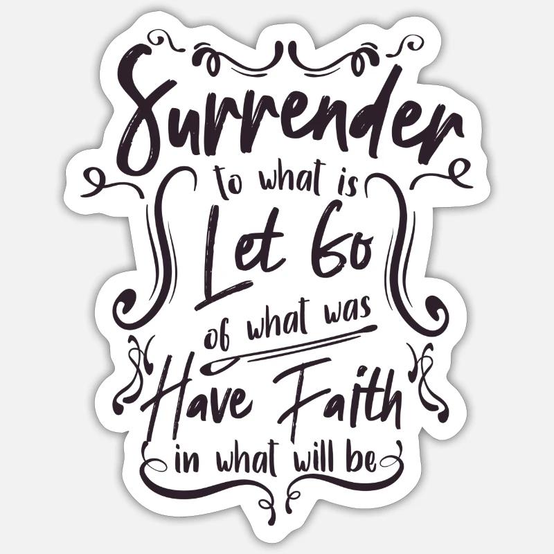 Devotion - Letting Go - Sticker size S (10 x 10 cm) - white matte