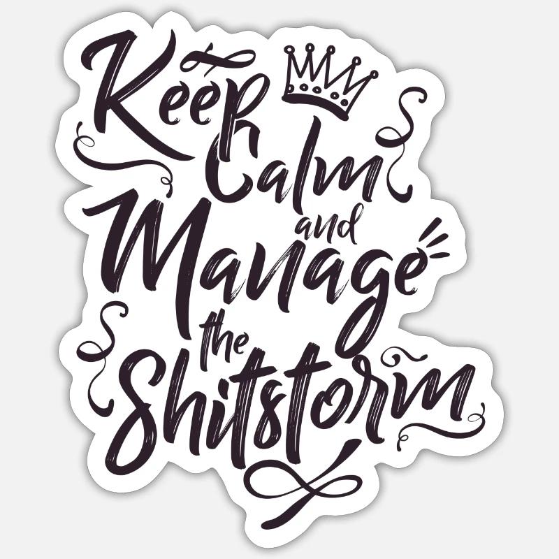 Keep calm Sticker size S (10 x 10 cm)
