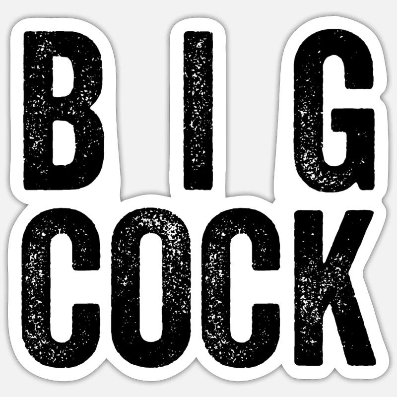 Grosse bite Sticker taille S (10 x 10 cm)