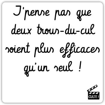 Kaameløtt - Réplique Culte - Citation Drôle - Sticker taille S (10 x 10 cm) - blanc mat - Devant