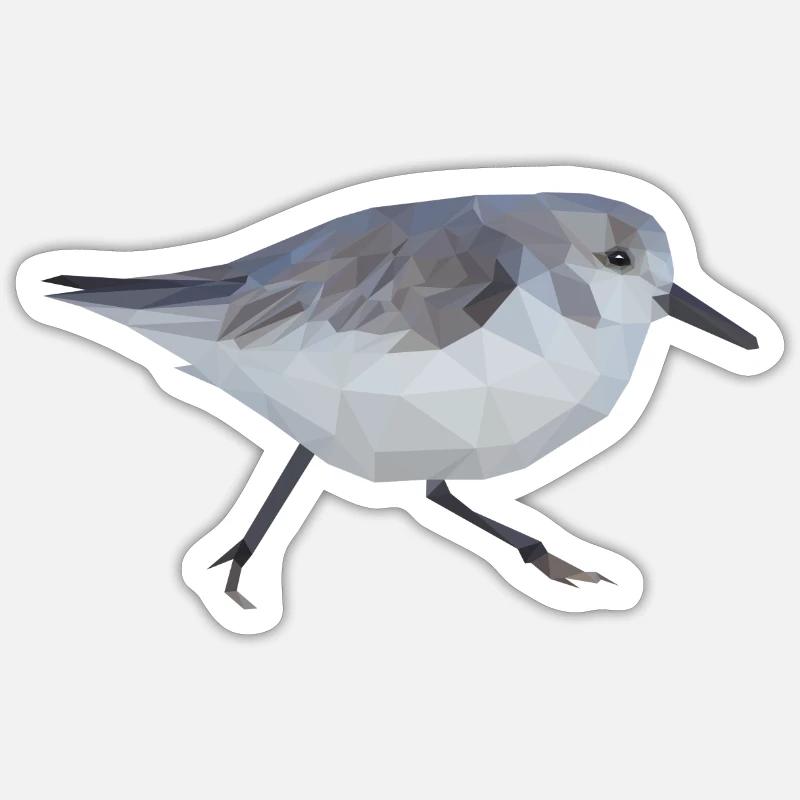 coureurs de plage - Sticker taille S (10 x 10 cm) - blanc mat