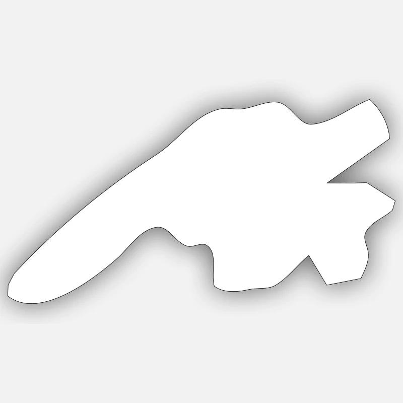 M. - Sticker taille S (10 x 10 cm) - blanc mat