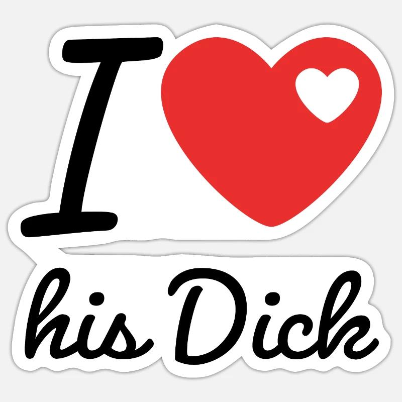 J'aime sa bite Sticker taille S (10 x 10 cm)