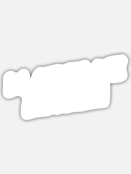 ich lache mich kaputt - Sticker Größe S (10 x 10 cm) - Mattweiß