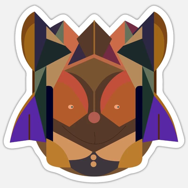 Créature stylée Sticker taille S (10 x 10 cm)