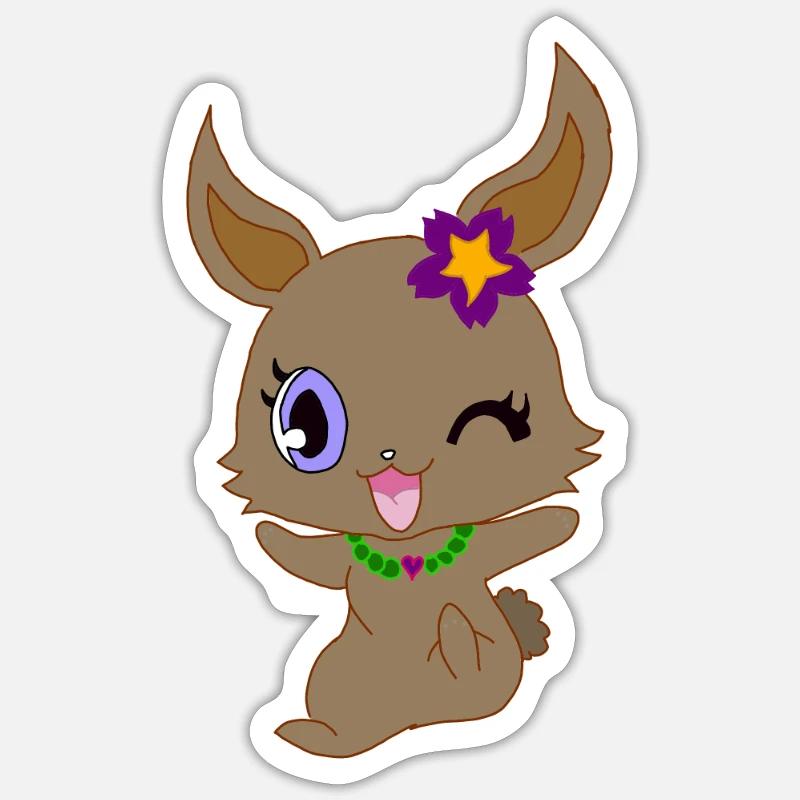 Rabbit Sticker size S (10 x 10 cm)