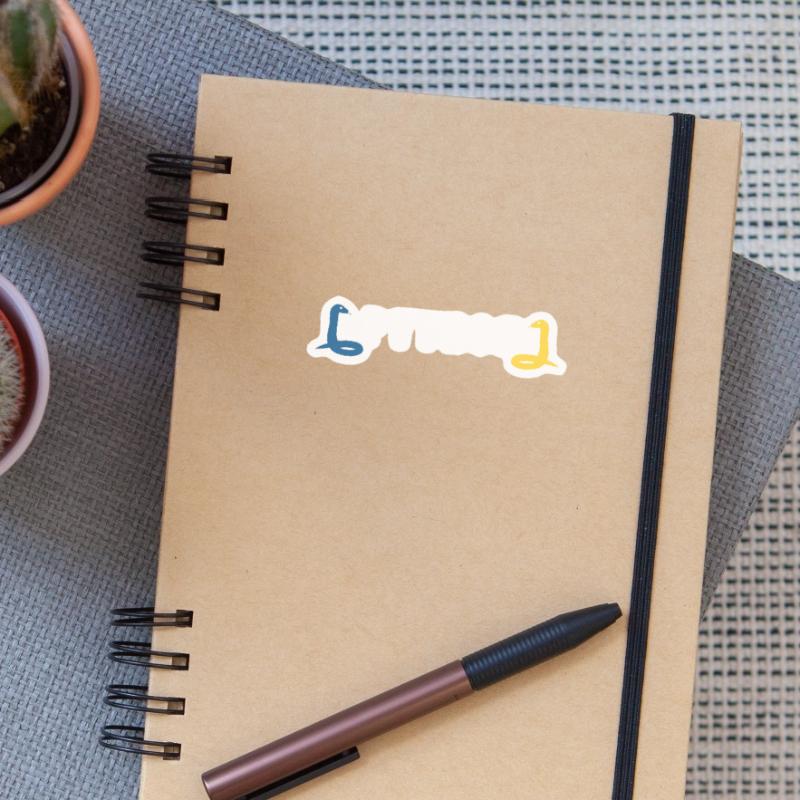 Python developer programmer coder gift idea Sticker size S (10 x 10 cm)