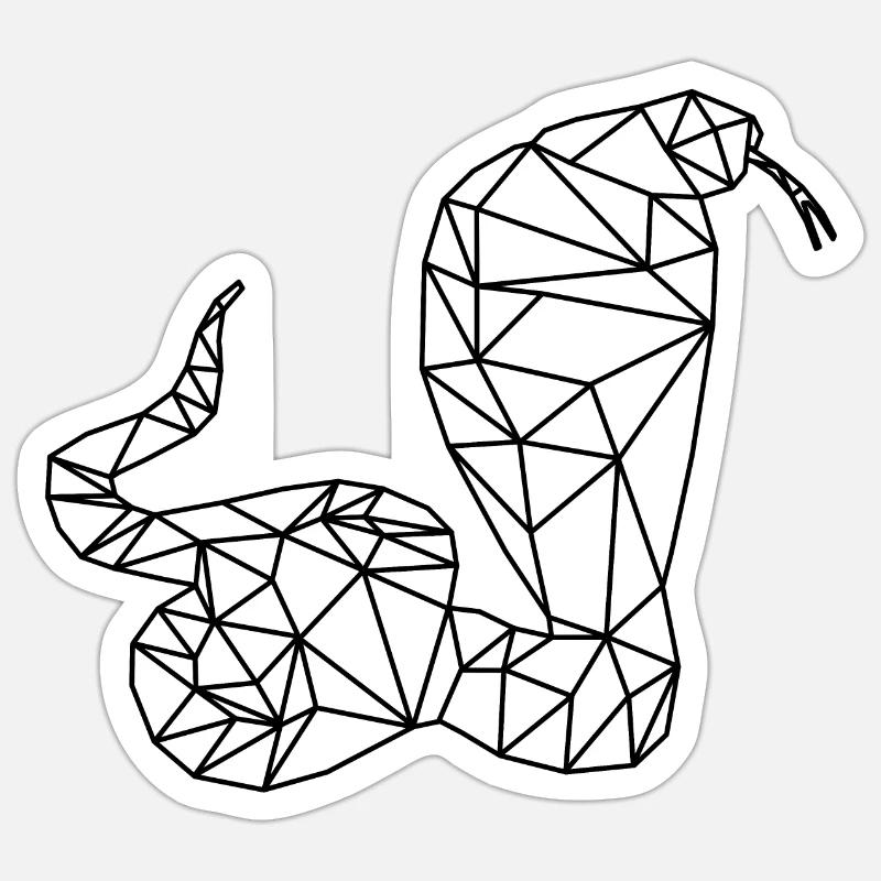 serpent Sticker taille S (10 x 10 cm)