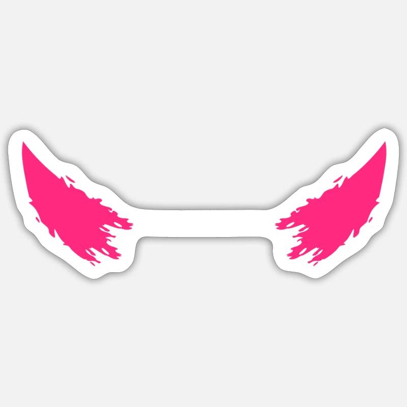 Teufelshörner - Sticker Größe S (10 x 10 cm) - Mattweiß