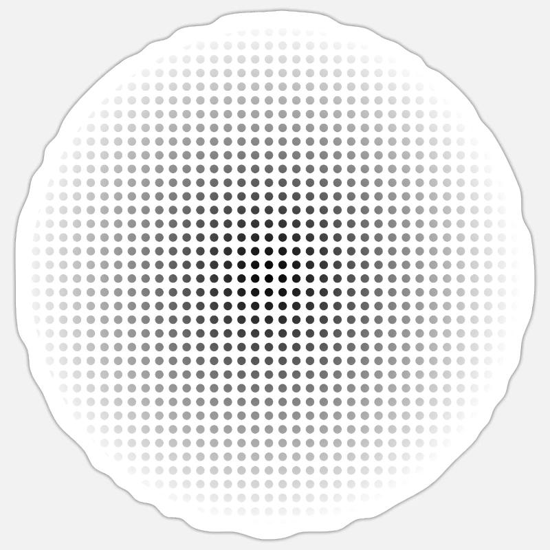 Halftone eigenes Design Sticker Größe S (10 x 10 cm)