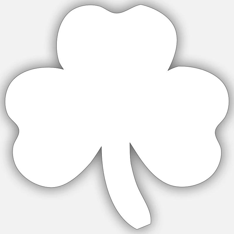 cloverleaf - Sticker taille S (10 x 10 cm) - blanc mat