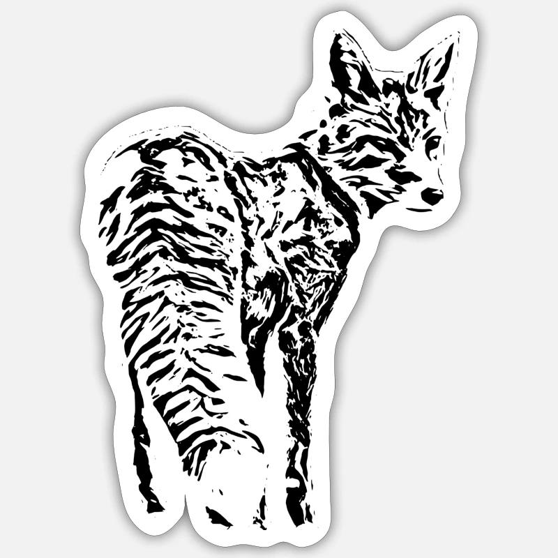 Fuchs Sticker Größe S (10 x 10 cm)