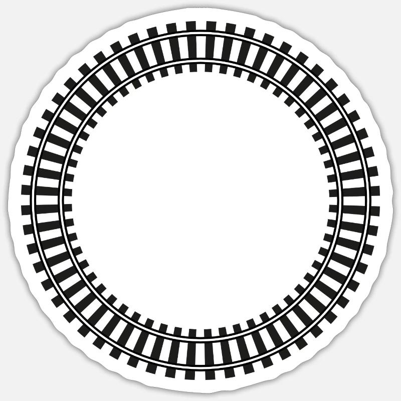 Model Railway Frame Rail Network Sticker size S (10 x 10 cm)
