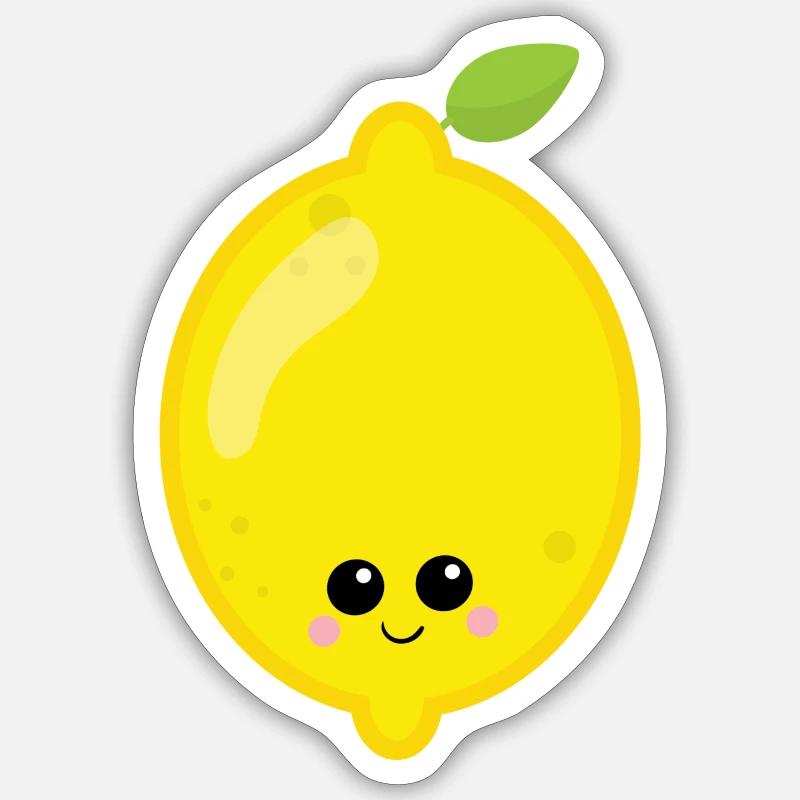 lemon Sticker size S (10 x 10 cm)