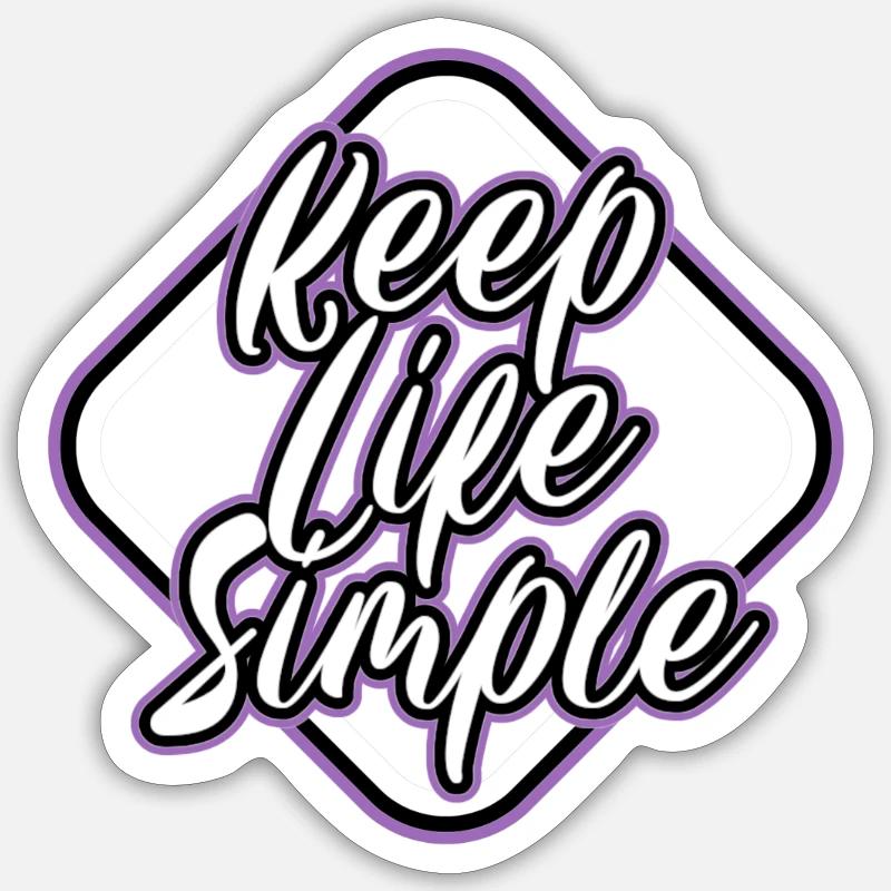 Spruch - Sticker Größe S (10 x 10 cm) - Mattweiß