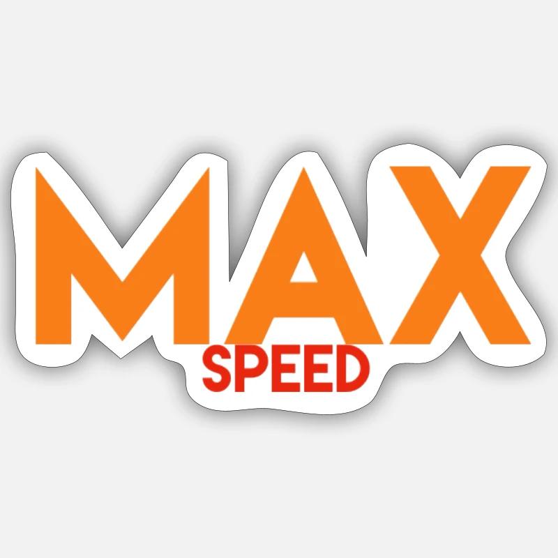Max - Sticker taille S (10 x 10 cm) - blanc mat