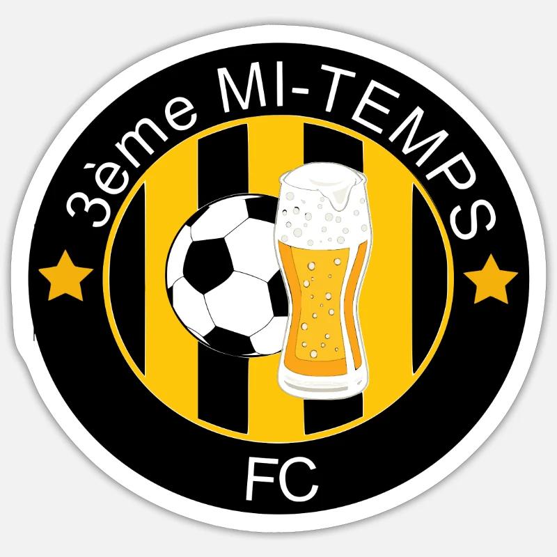 3rd half - Sticker size S (10 x 10 cm) - white matte