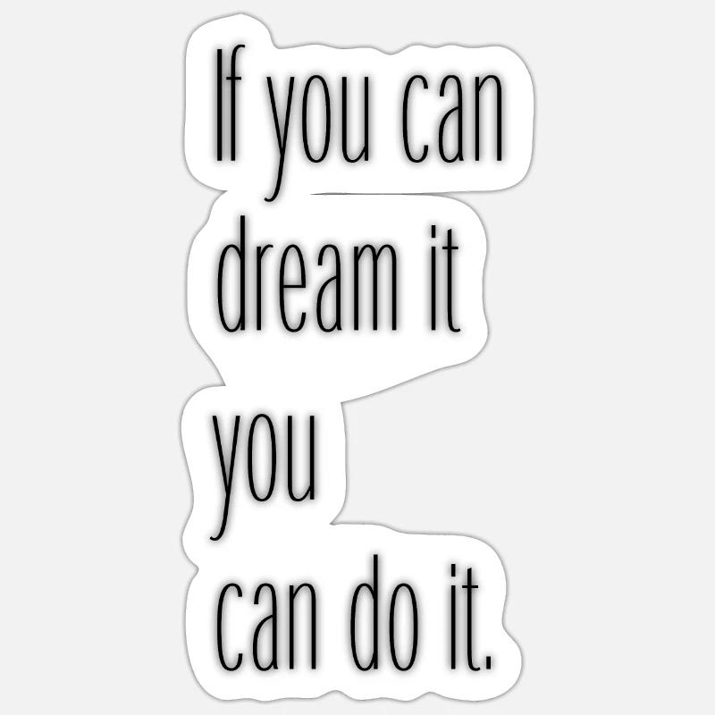 motivation - Sticker taille S (10 x 10 cm) - blanc mat