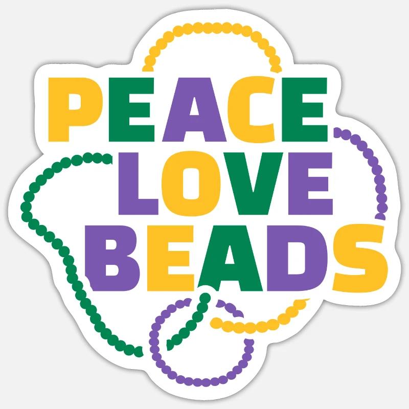 Mardi Gras Sticker size S (10 x 10 cm)