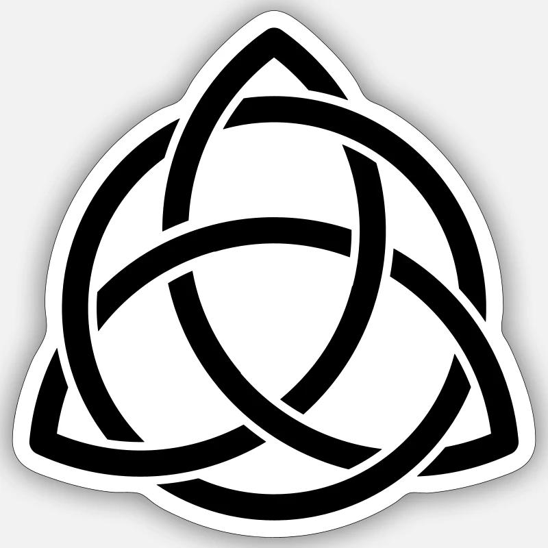 Celtic knots wonderful Celtic symbol - Sticker size S (10 x 10 cm) - white matte