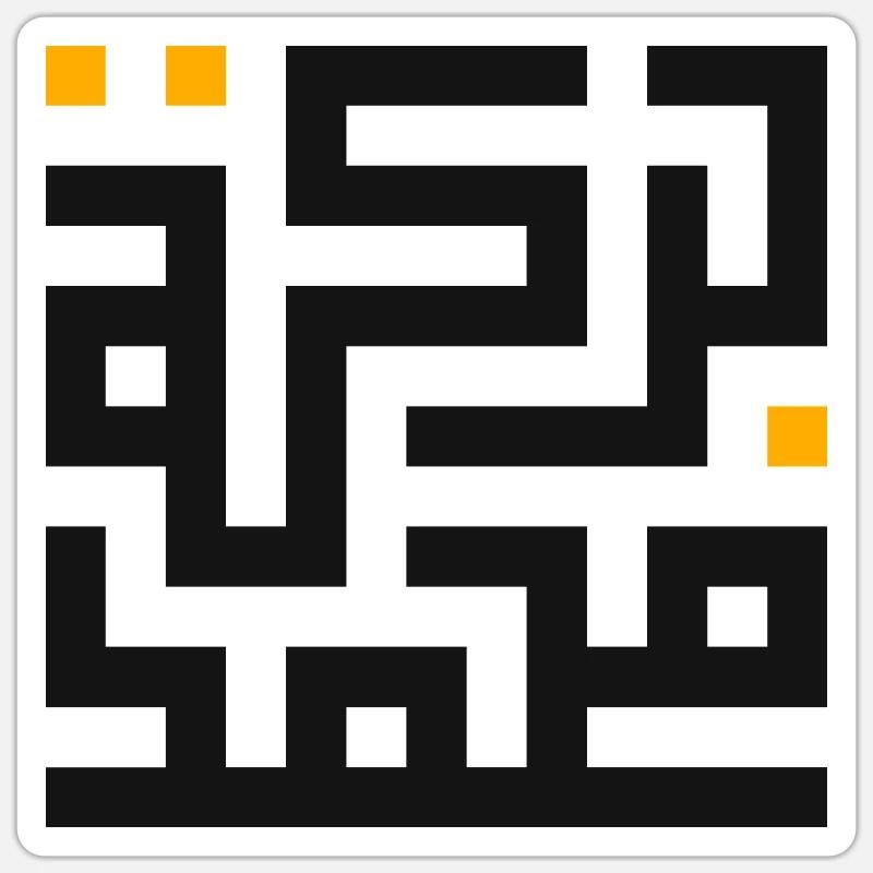 Barakat Muhammad - Sticker taille S (10 x 10 cm) - blanc mat