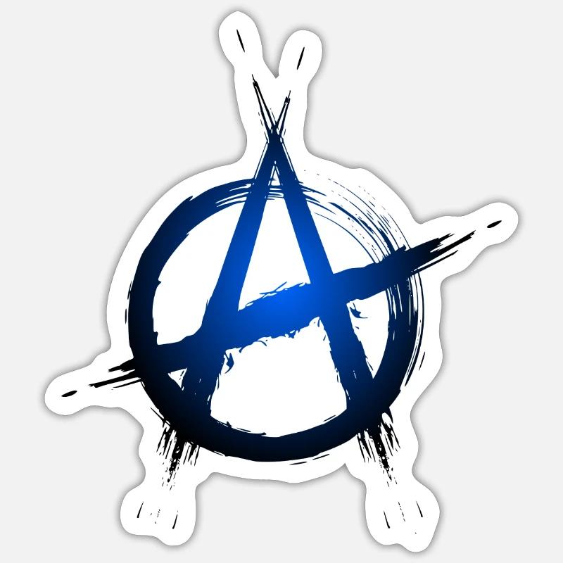 Anarchy symbol - Sticker size S (10 x 10 cm) - white matte